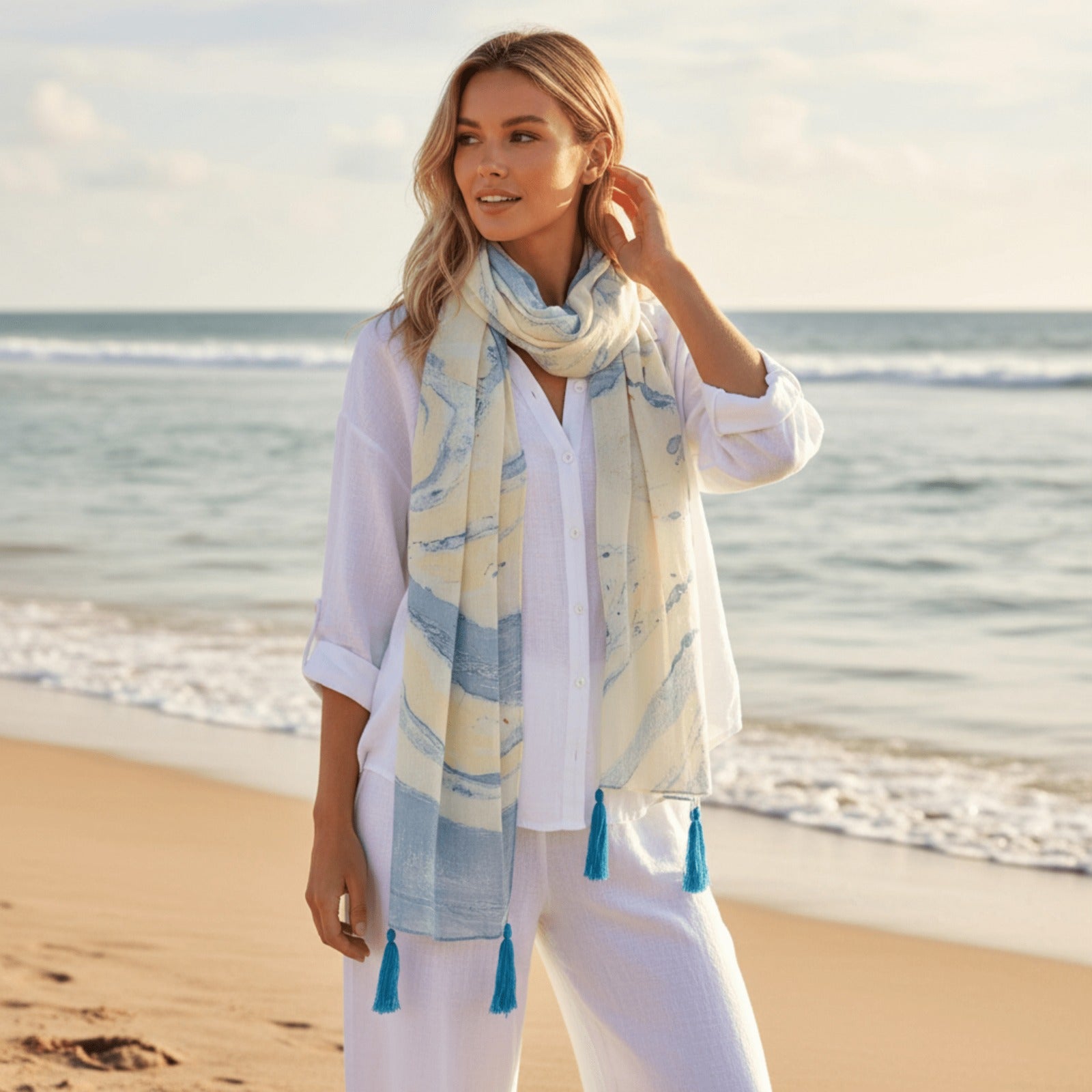 Marble print scarf (to be announced soon)